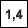 1,4 km