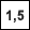 1,5 km