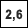 2,6 km