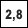 2,8 km