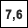 7,6 km
